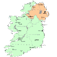 overall map of Ireland